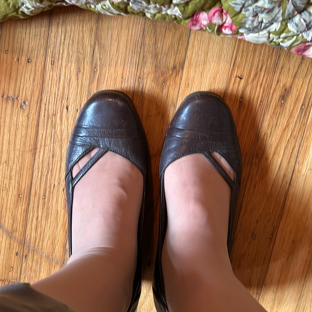 Clark’s Brown Active Air Heels Size 8 W Leather upper